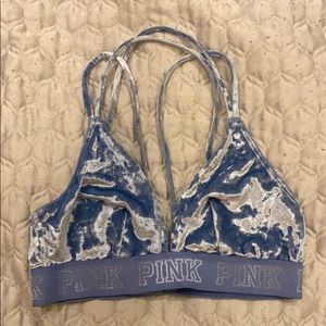 PINK velvet bralette
